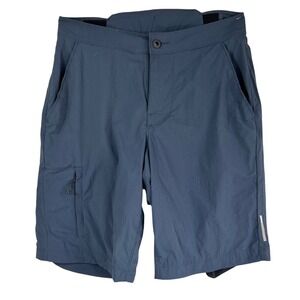 REI Co-op Link Double Bike Shorts Mens Small Slate Blue Padded 2-in-1 MTB Trail